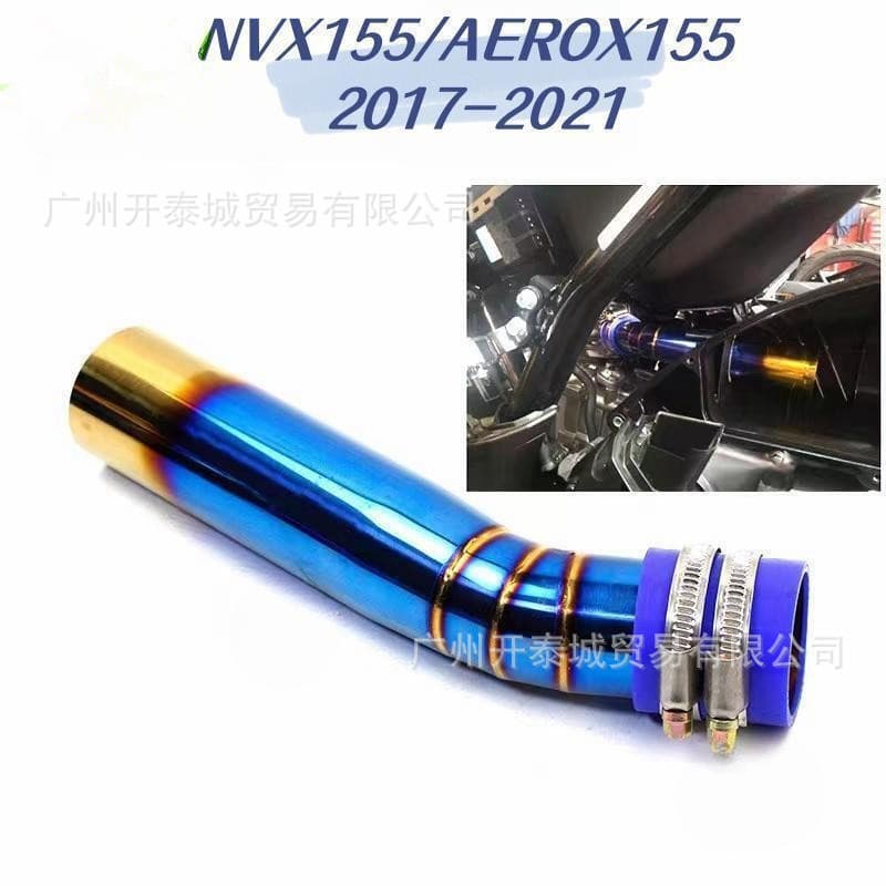 Suitable for NMAX155 17-21 years exhaust pipe motorcycle modification accessories stainless steel air filter intake pipe east