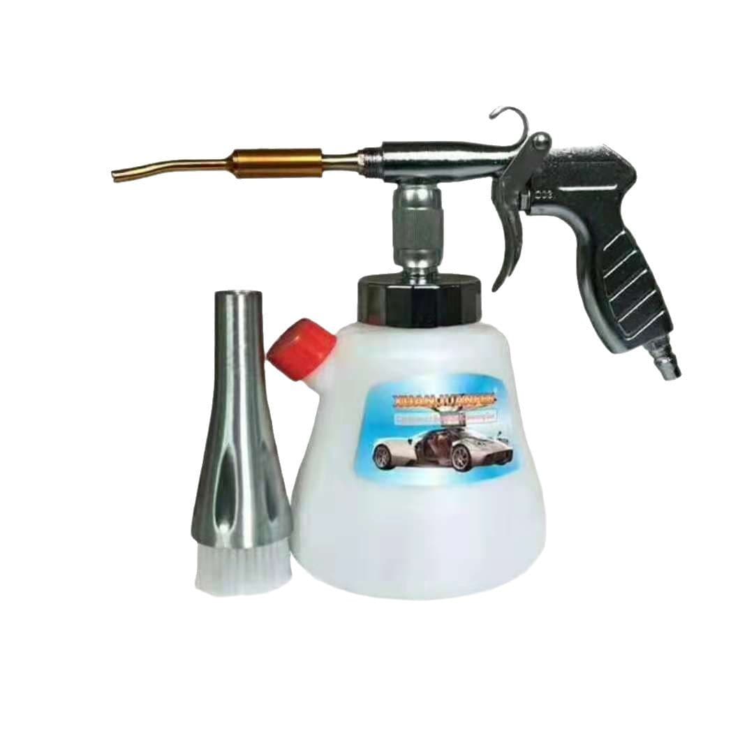Cyclone Cleaning Gun for Car Interior Cleaning, Ceiling Detailing, Dust Blowing, Pneumatic Car Wash Tool with Brush Cleaning Spray Gun