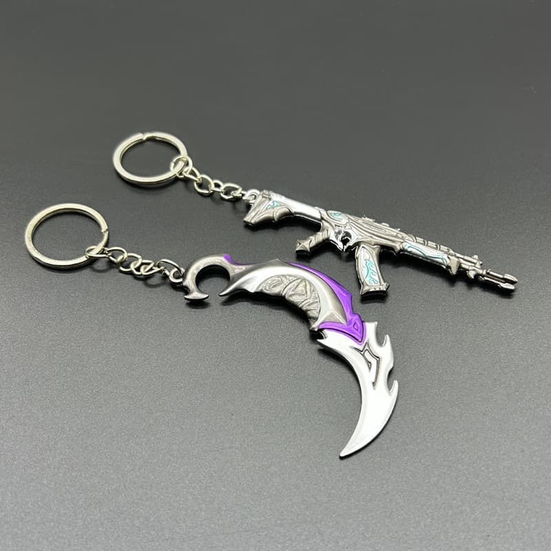 Varolante Surrounding Trumpet Plunder Impression Weapon Thug m4 Impression Claw Knife Alloy Model Keychain Pendant