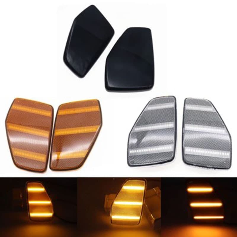 Fit For Hummer H3 H3t H2 Leaf Board Side Light Turn Signal Light Water Flow Side Suitable For Various Car Models