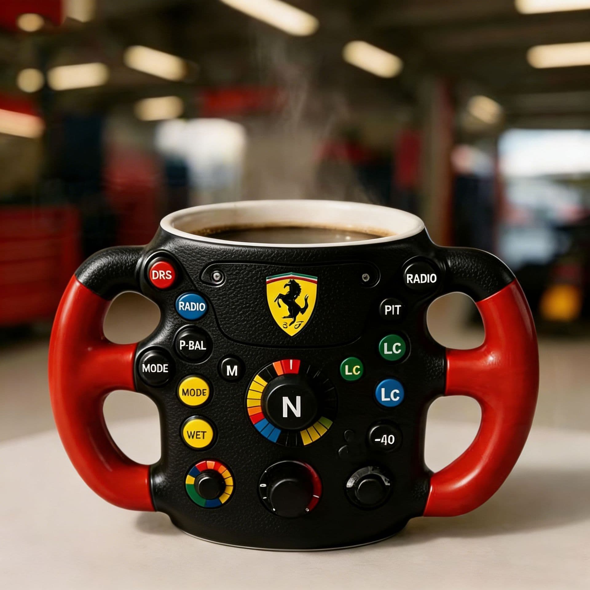 New Cross-Border F1 Steering Wheel 3D Mug F1 Team Steering Wheel 3D Ceramic Cup Mug