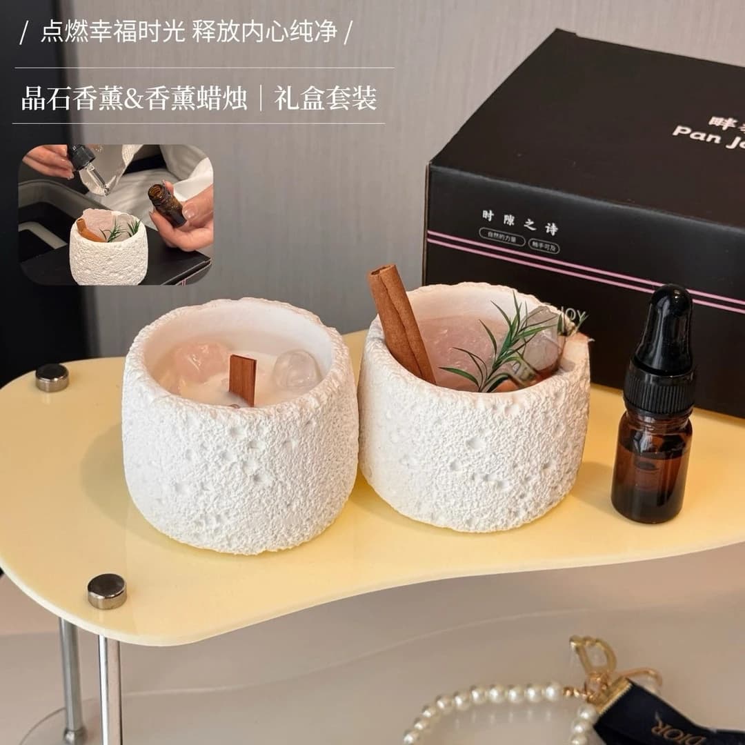 Handmade Aromatherapy Candle Gift Box Set DIY for Home Bedroom Mother's Day Long-Lasting Scented Soy Wax Candle Gift