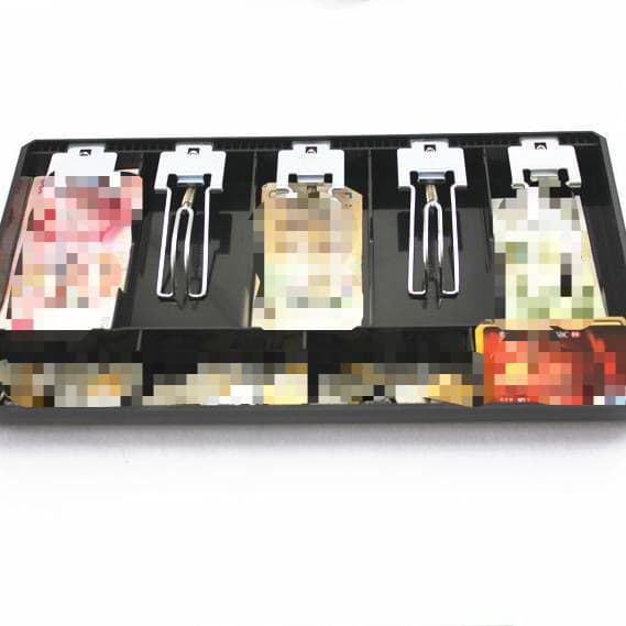 Cash register change box supermarket storage box five-grid classification supermarket convenience store box drawer tray cash box coin box