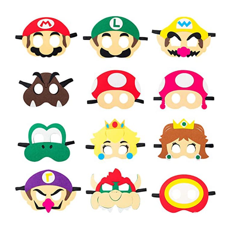 Amazon New Export Sonic Mario Marvel Animal Felt Masks Glasses