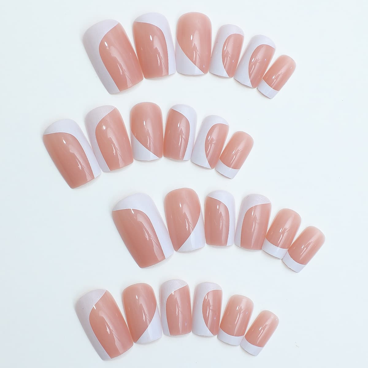 Hot-selling Hand and Foot Nail Set Collection, European and American Simple Wearable Nail Tips Finished False Nails Cross-border Wholesale Nail