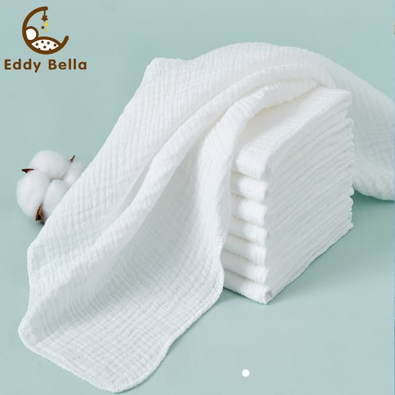 All-cotton double-layer washable newborn gauze diapers, super absorbent and ultra-thin breathable baby nappy inserts.
