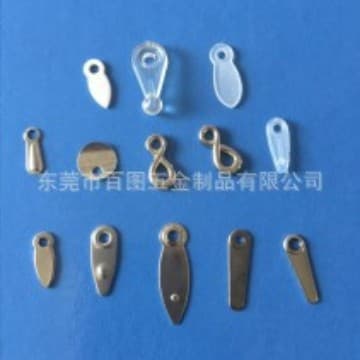 Silver Iron Blade 6*16 Silver Iron Melon Seed Buckle Medium Back Plate Melon Seed Buckle Iron Blade Silver Small Blade Melon Seed