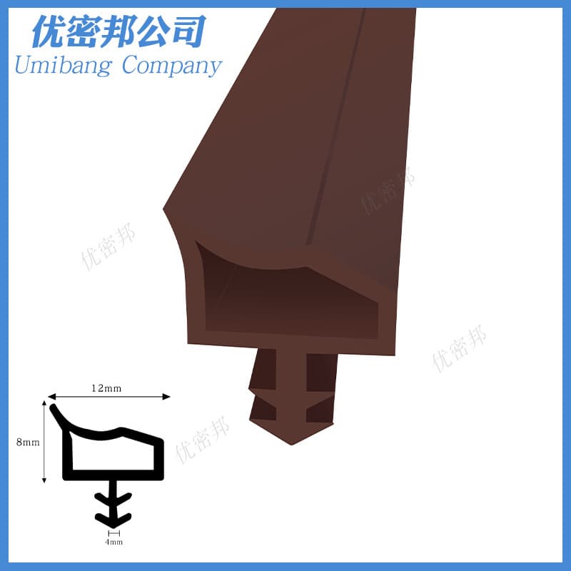 12*8 Door Gap Seal Strip for Solid Wood Doors, Anti-Collision Strip for Bedroom Doors, Soundproof Indoor Door Slot Cover, Door Frame Strip