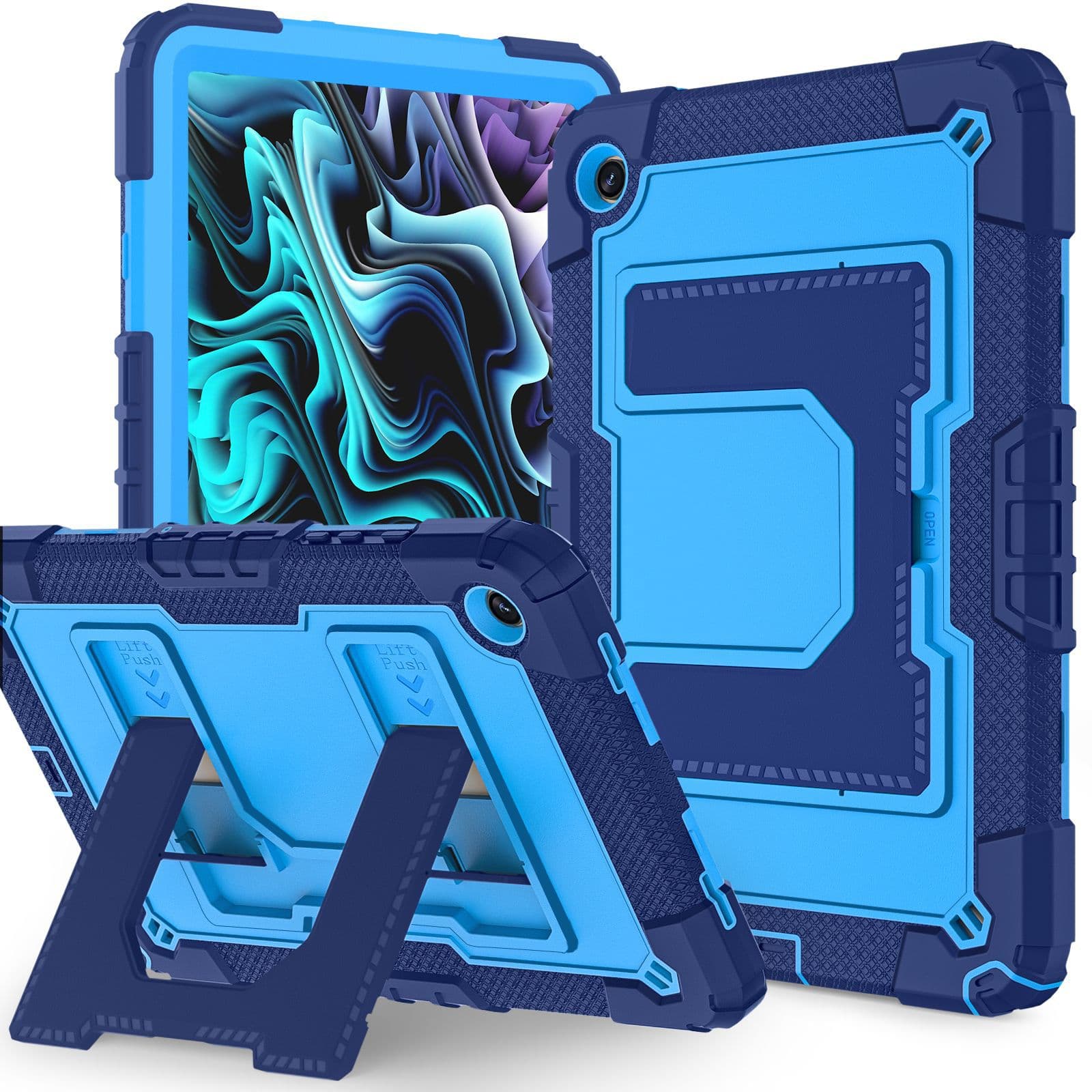 Suitable for tab A9 plus protective case 8.7-inch Samsung tablet protective case A9 silicone large bracket contrasting color case