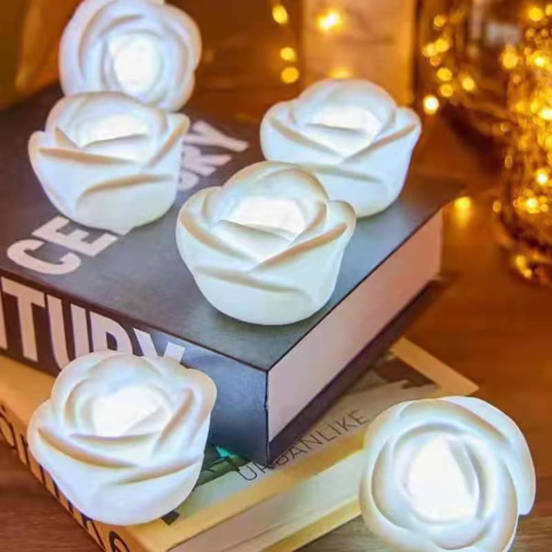 Colorful Electronic Rose Night Light for Wedding, Proposal, Valentine's Day Decoration, Romantic Glowing Gift