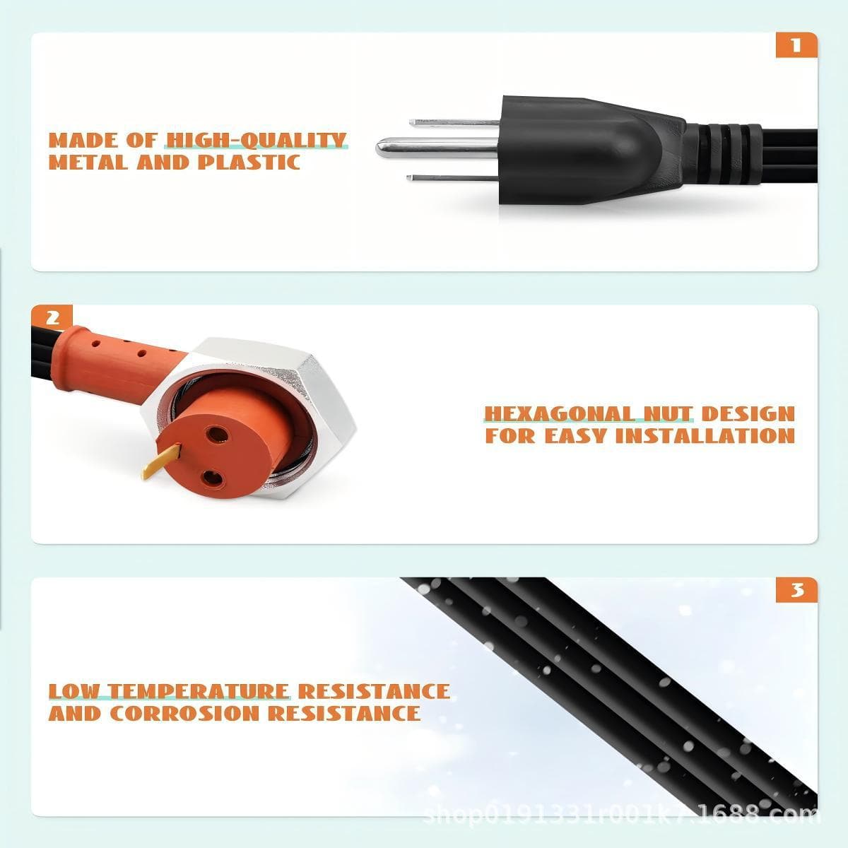 Heater Wire 251919 Compatible with Ford 7.3 6.0 6.4 6.7 L Powerstroke D