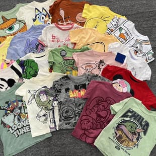 Dis*ney export children's short-sleeve t-shirt mix cartoon tops - toddler tshirts short