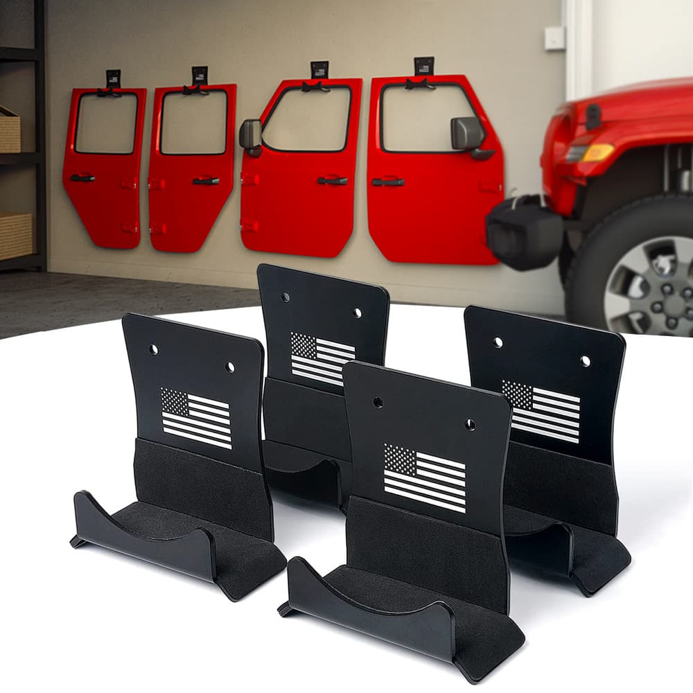 Suitable for Jeep Wrangler door hook American flag model JK JL two/four door detachable storage rack accessories