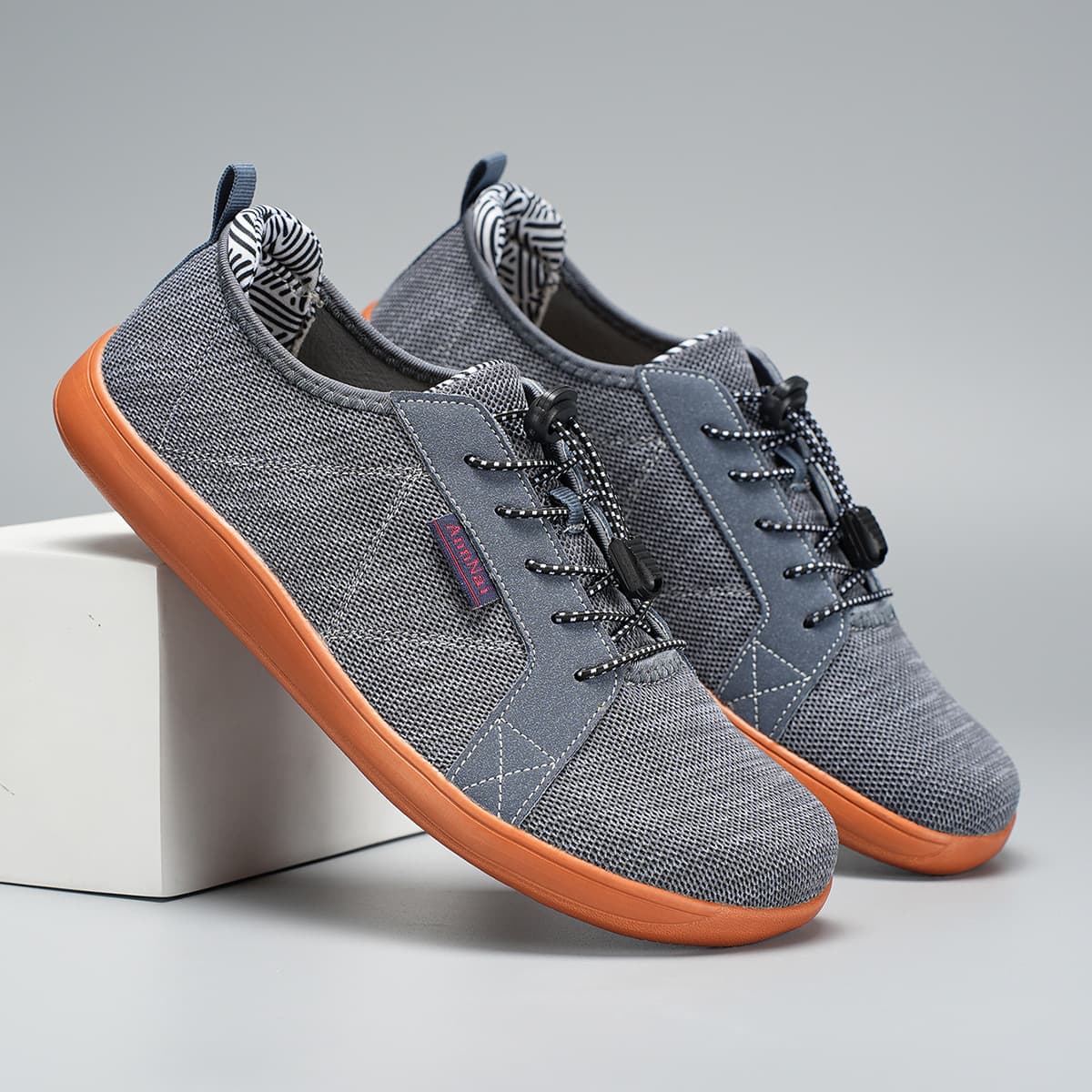 2026 Wide Toe Shoes Soft Sole Barefoot Shoes Comfortable Loose Sports Gym Weightlifting Shoes Breathable Anti-Slip Casual Knit Shoes