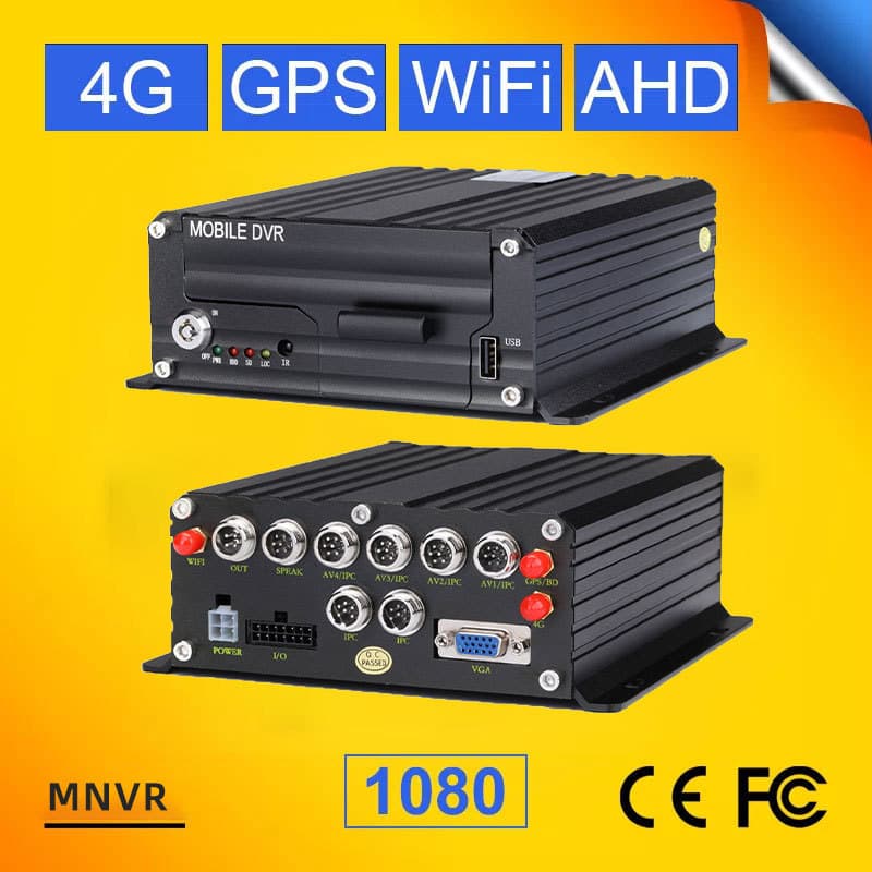 Fenglai 8-channel vehicle hard disk video recorder MNVR network NVR 6-CH/12-CH IPC 1080p
