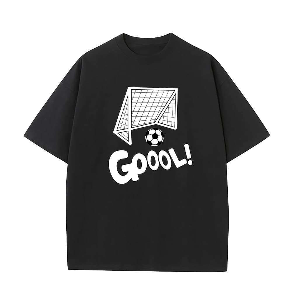 World Cup European and American sizes 230g cotton T-shirt with football pattern, loose short sleeves, wholesale source