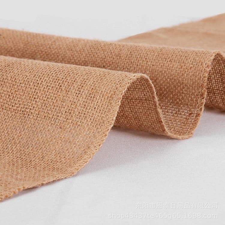 Cross-border Colorful Burlap Table Runner, Lace Burlap Table Mat, Linen Party Disposable Insulated Tablecloth