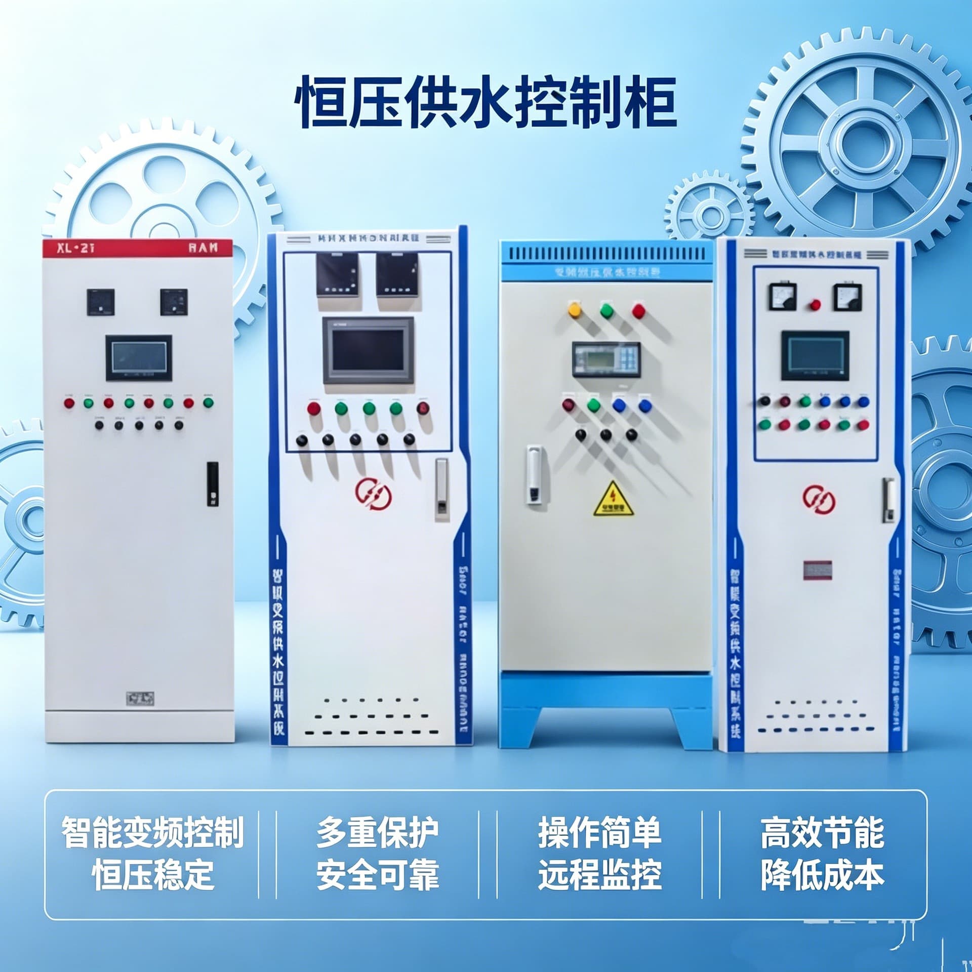 ABB inverter control cabinet low voltage complete set of distribution cabinet electrical cabinet constant voltage water supply fan water pump PLC manufacturer