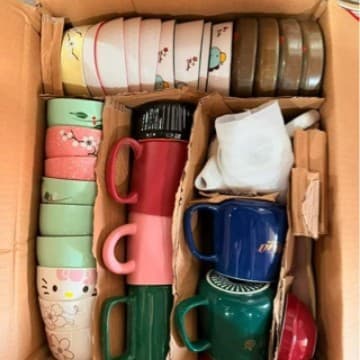 Ceramics plates cups bowls defective ceramic dishes cups random mixed pack