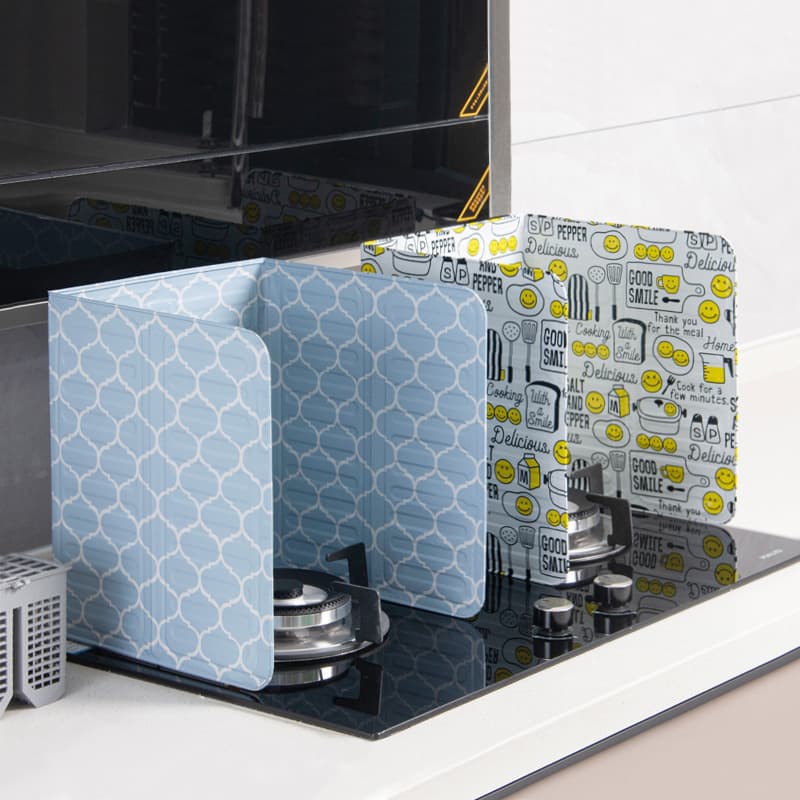 Kitchen cooking oil baffle, household stove anti-splatter oil baffle, gas stove heat insulation board, oil-blocking baffle board, enclosure board