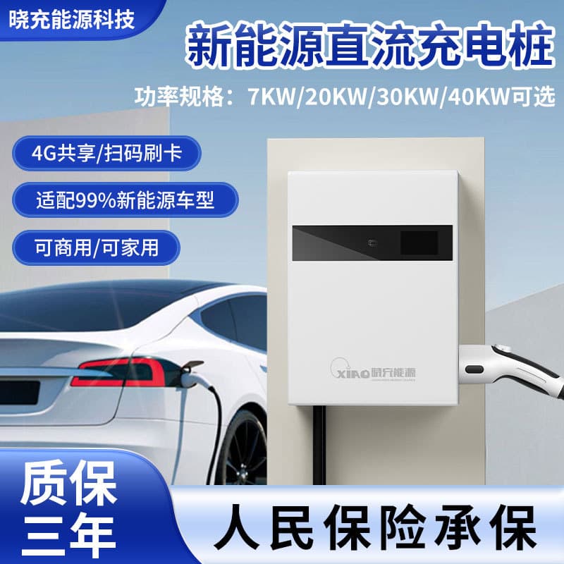 New Energy Vehicle 7-40Kw Stand or Wall Mount DC Charging Pile Commercial Operation Fast Charging Pile