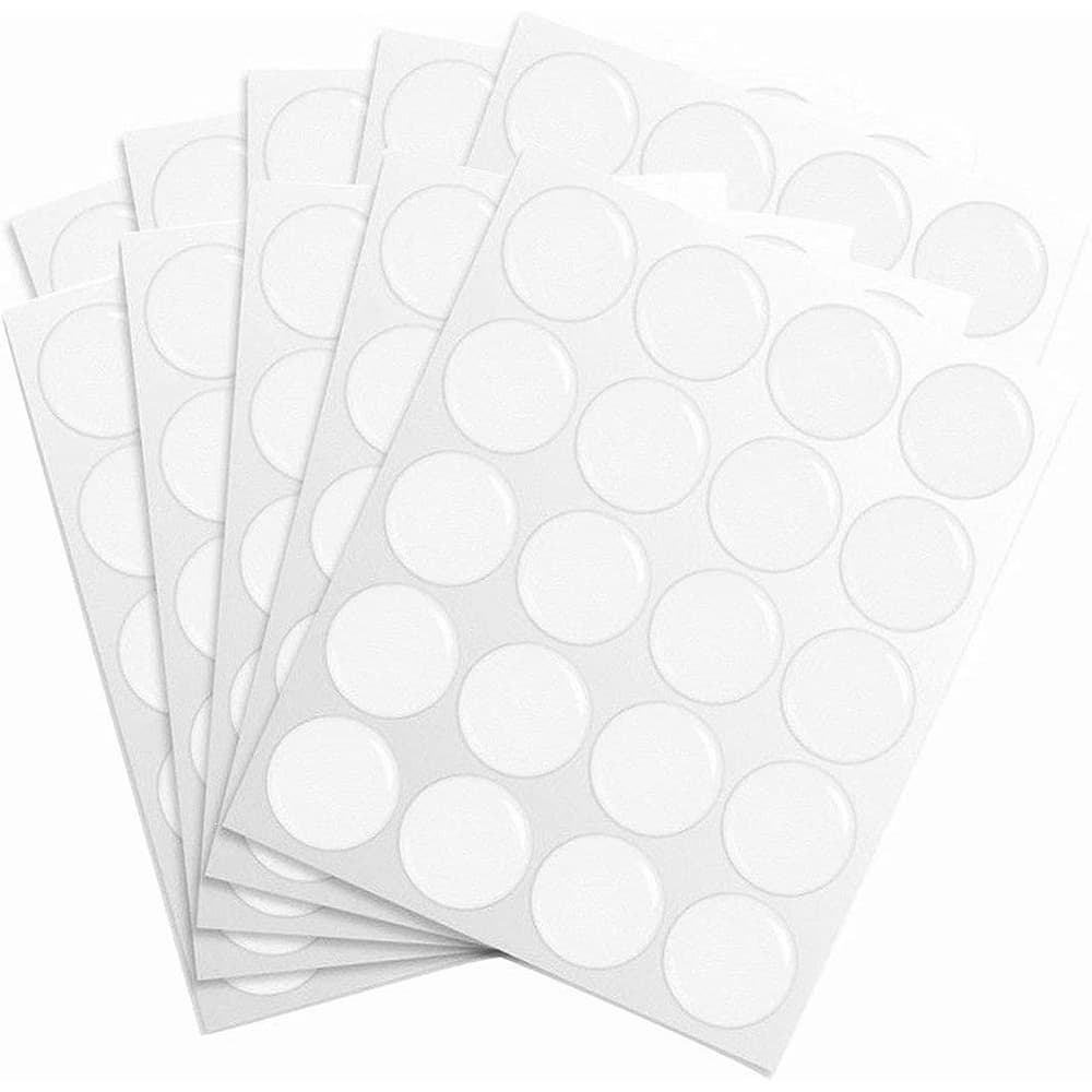 In Stock Wholesale 1-Inch 3D Dome Epoxy Clear Crystal Resin Drop Glue Labels Clear Epoxy Stickers