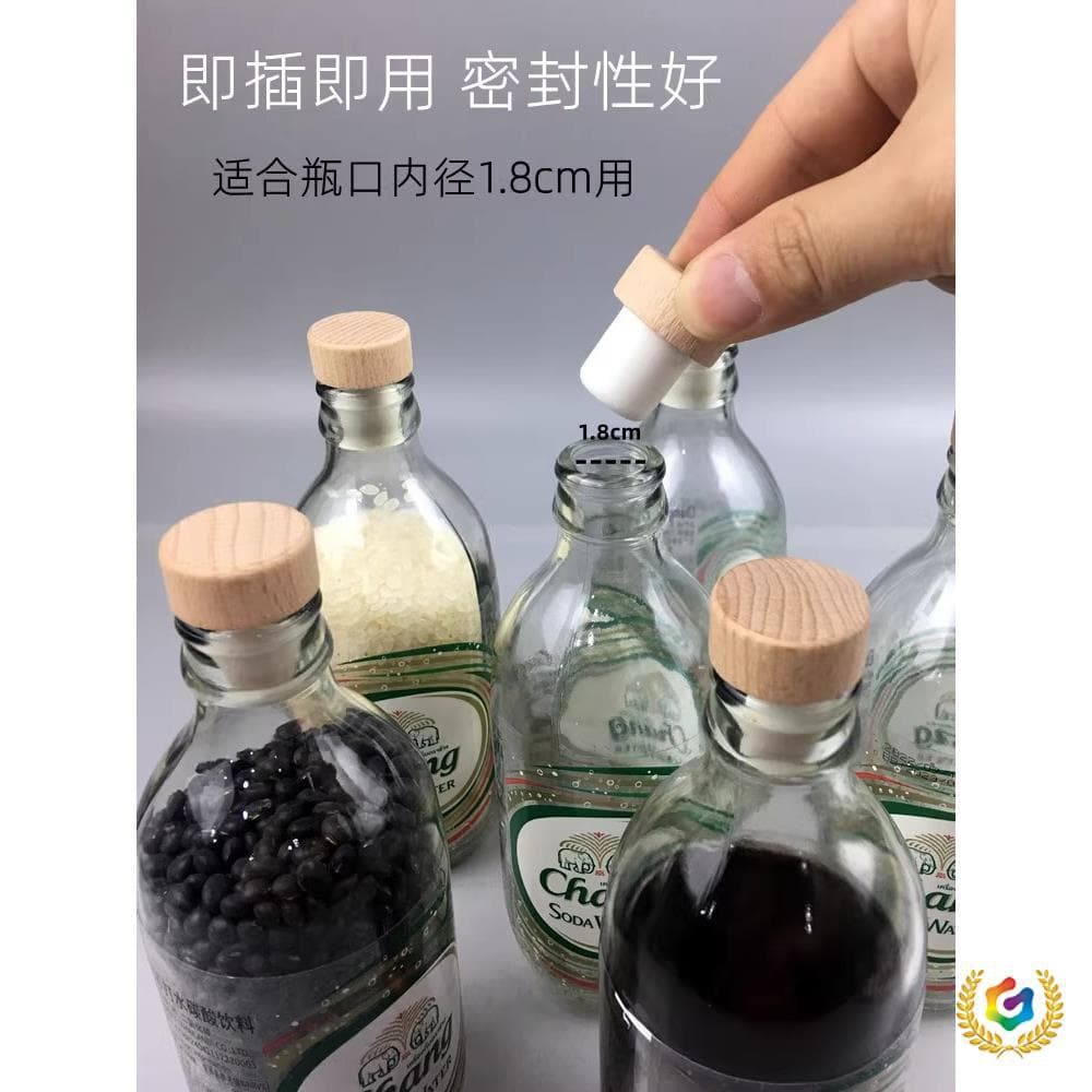 ✅ Thailand Elephant Brand soda bottle cap seal, sparkling water bottle stopper, empty glass bottle beech wood lid plug