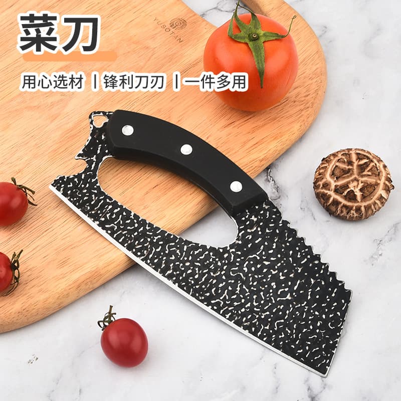 Hammered Forged Effortless Vegetable Knife Portable 1.2mm Thick Stainless Steel Slicing Knife Kitchen Knife Household Wholesale