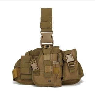 Outdoor Military Tactical COS Holster Leg Strap Bag Molle Attachment Pouch Field Water-resistant Combined Leg Strap Waist Bag
