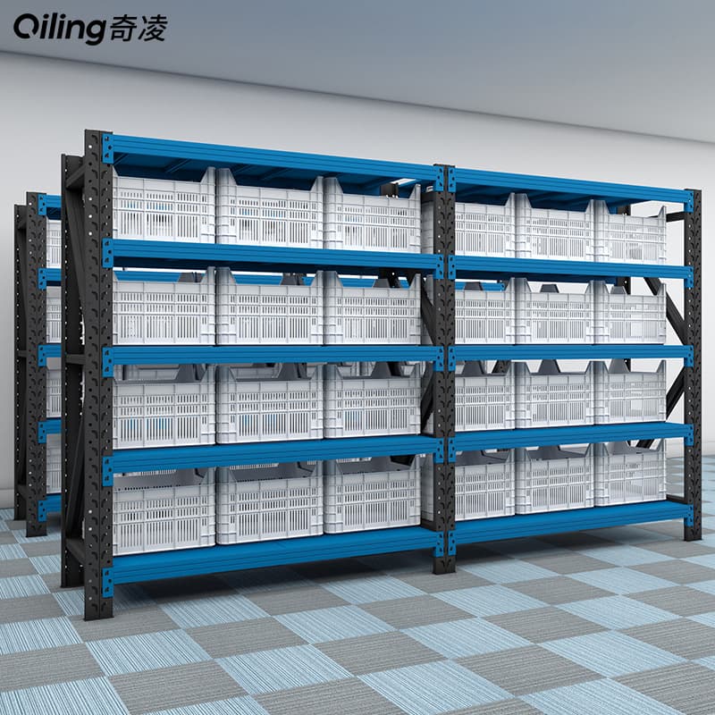 Heavy-duty shelving, multi-level storage racks, warehouse shelves, household balcony storage, basement iron shelves (yellow)