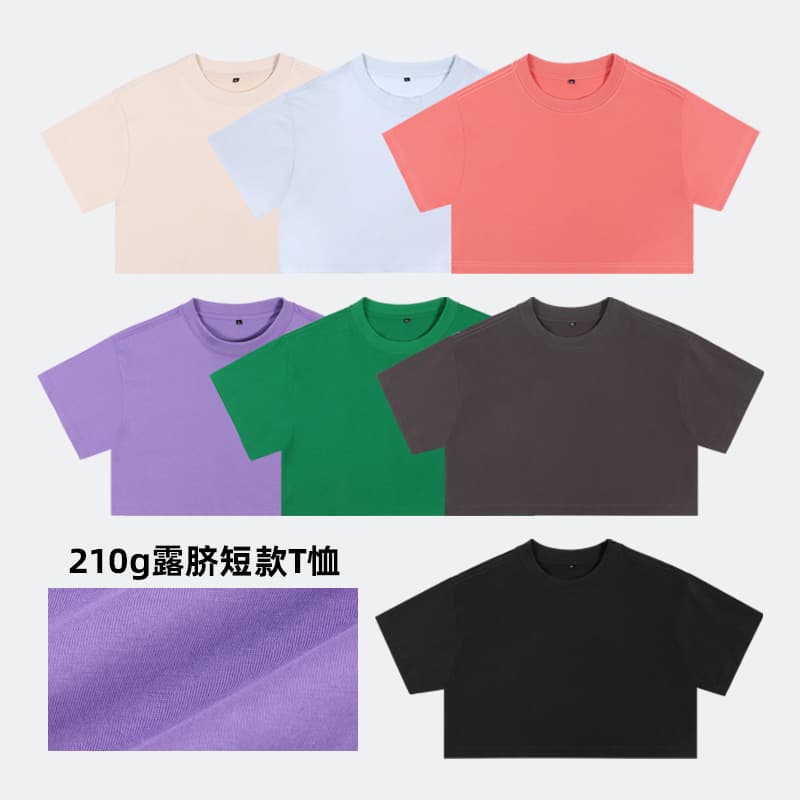 Western Style Sexy Crop Top T-Shirt for Women Dance Practice Fitness Culture Tee Navel-Baring Summer Sports Shirt Wholesale