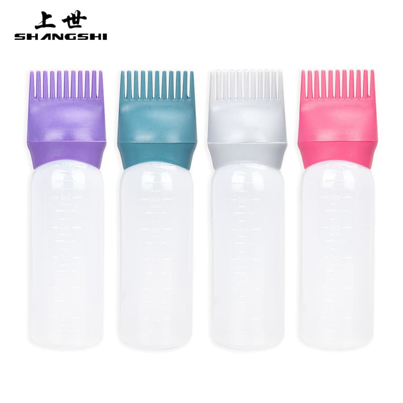 Salon Home DIY Multi-Color Hair Dye Refillable Bottle Applicator Comb Salon Hair Coloring Styling Tool