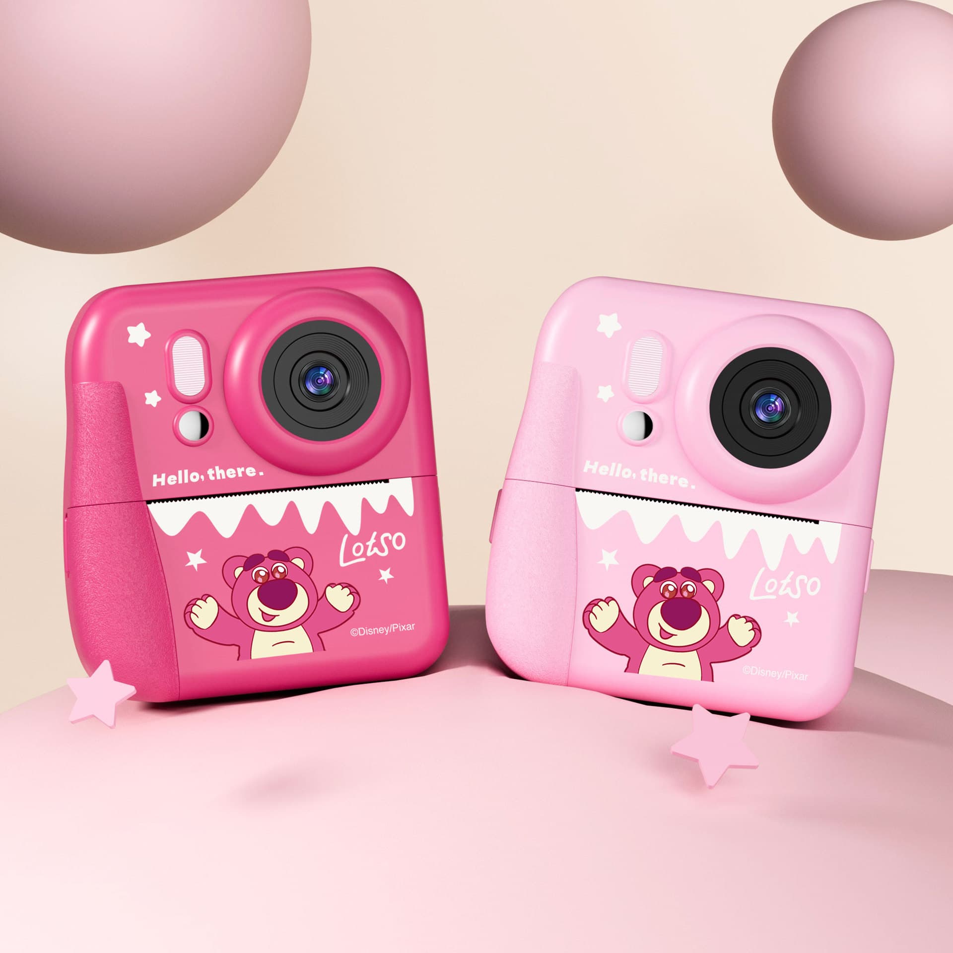 DY32 Kids Print Camera Girls Print Camera Mini HD Front and Rear Dual Camera Print Sketch Works