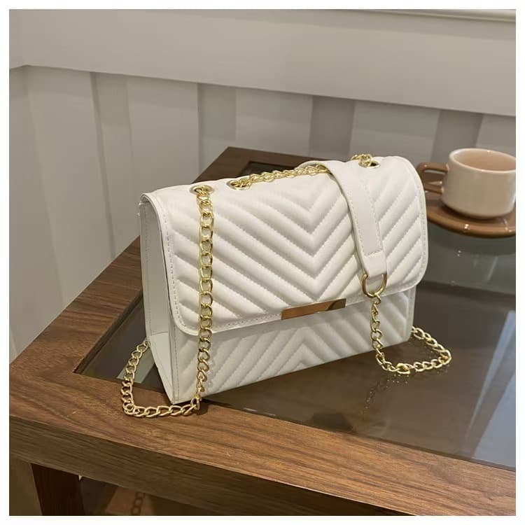 Simple Small Bag Trendy Fashion 2025 New Summer Women's Bag Casual Chain Shoulder Crossbody Bag Small Square Bag for Women