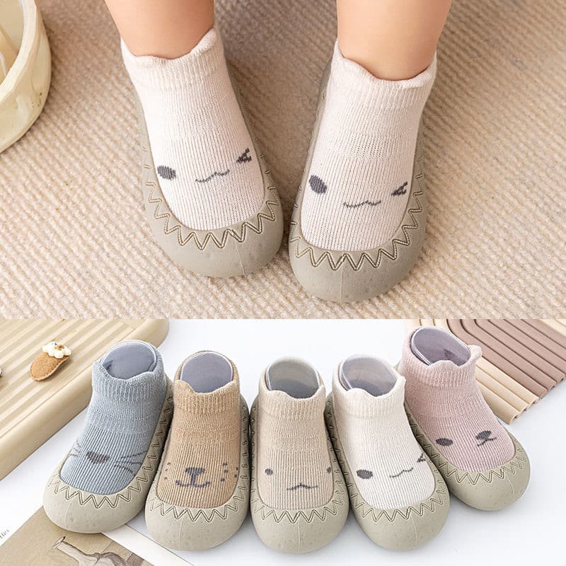 2024 Spring/Summer New Baby Walking Shoes Soft Sole Flat Shoes for Boys and Girls Pre-Walking Shoes Infant Floor Socks Anti-Slip