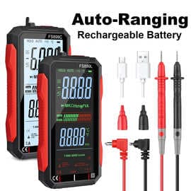 FS899C Rechargeable 4.8-Inch Large Screen 6000 Count Smart Digital Multimeter with Auto-Ranging