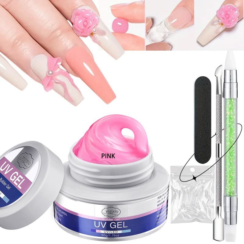 Cross-Border Popular Solid Non-Sticky Kneadable Gel for Nail Art Carving, Shaping, Phototherapy Extension Gel, Soft Candy Gel, Nail Polish Gel