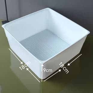 Plastic Drawer Storage Box for Parrot Breeding Box, Square Thick Plastic Tray, Bird Cage Accessories
