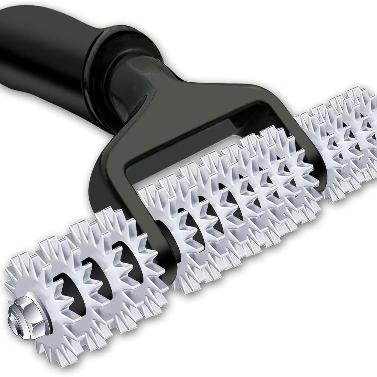 JN100-01 Carpet Seam Roller, Toothed Roller, Compaction Tool (5” Carpet Seam Roller)