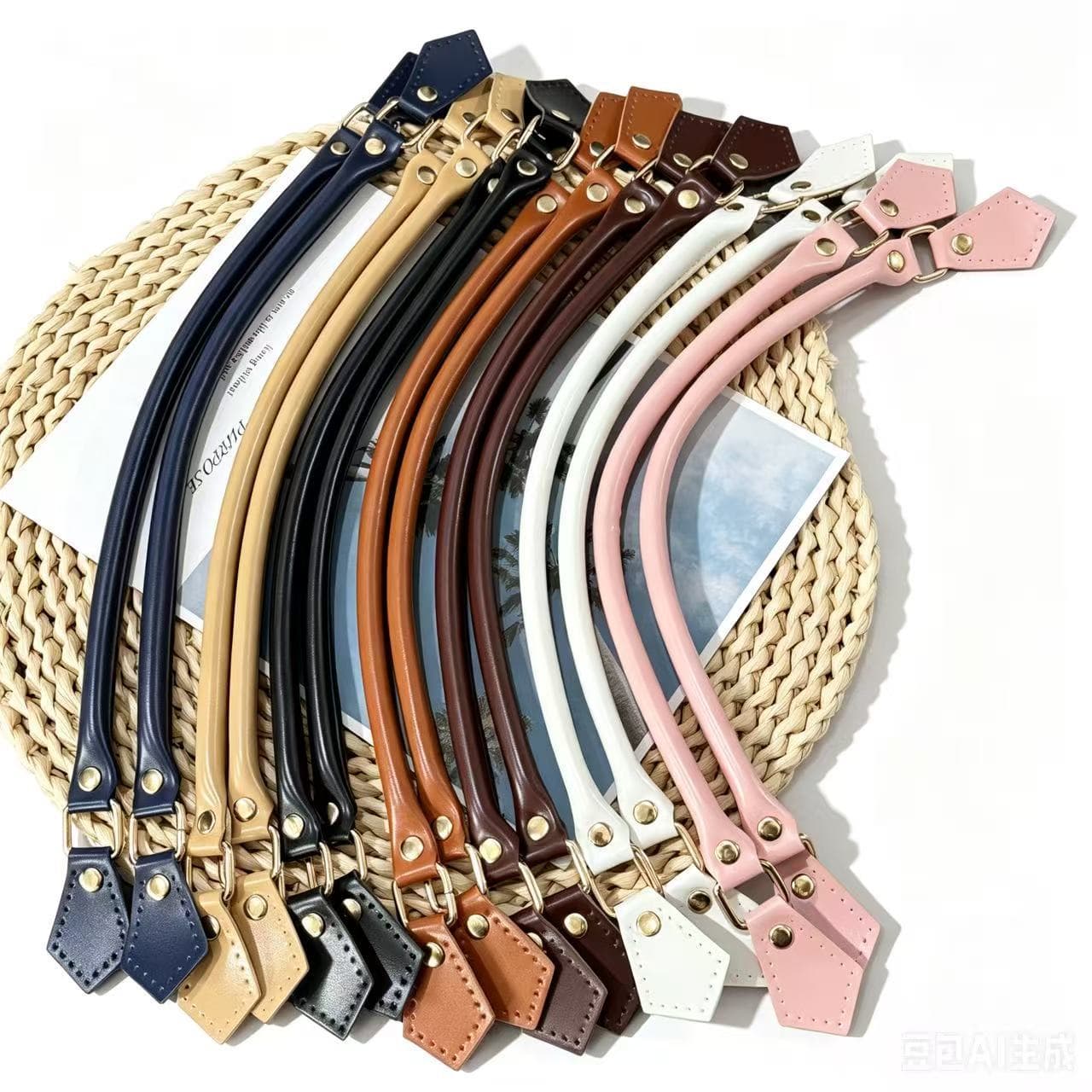 45/58cm Diamond-Shaped Bag Strap Handmade DIY Bag Accessories Handle Replacement Strap Factory Ready Stock