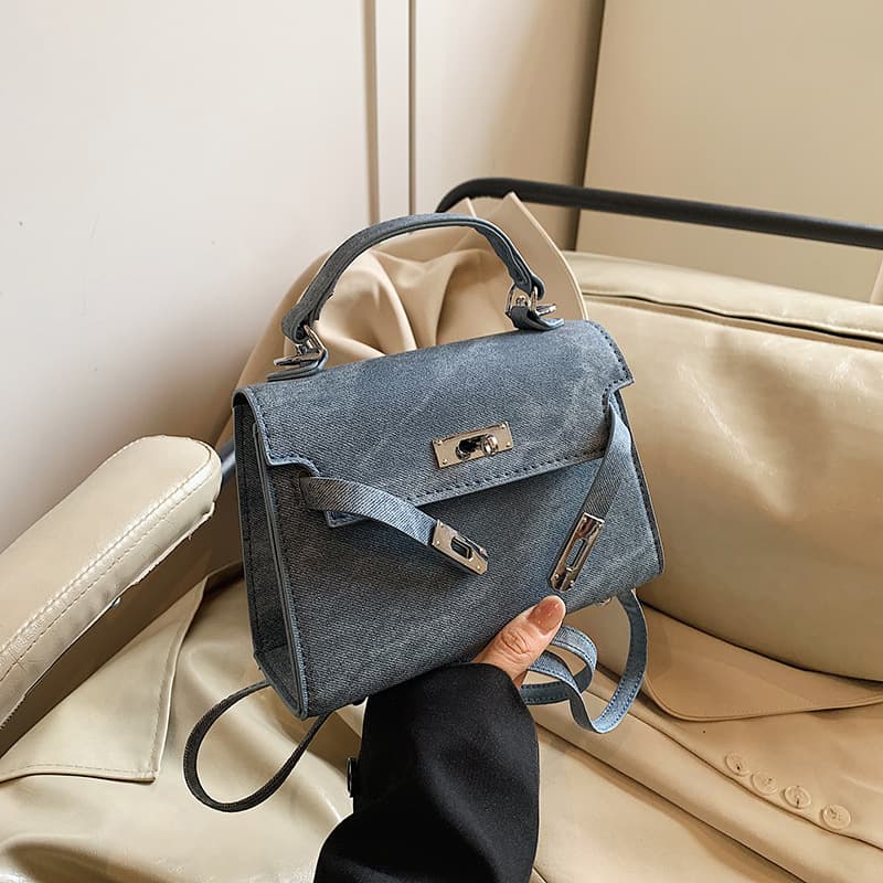 High-Quality Texture Fashion Versatile Handheld Small Bag Women's Bag 2024 Autumn/Winter New Trendy Hot Seller Crossbody Kelly Bag