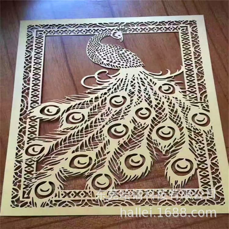 Pine and Linden Wood Hollow-Out Carving Processing, Non-Metal Material Cutting Subcontracting, Custom Orders from Drawings, Full-Service Processing