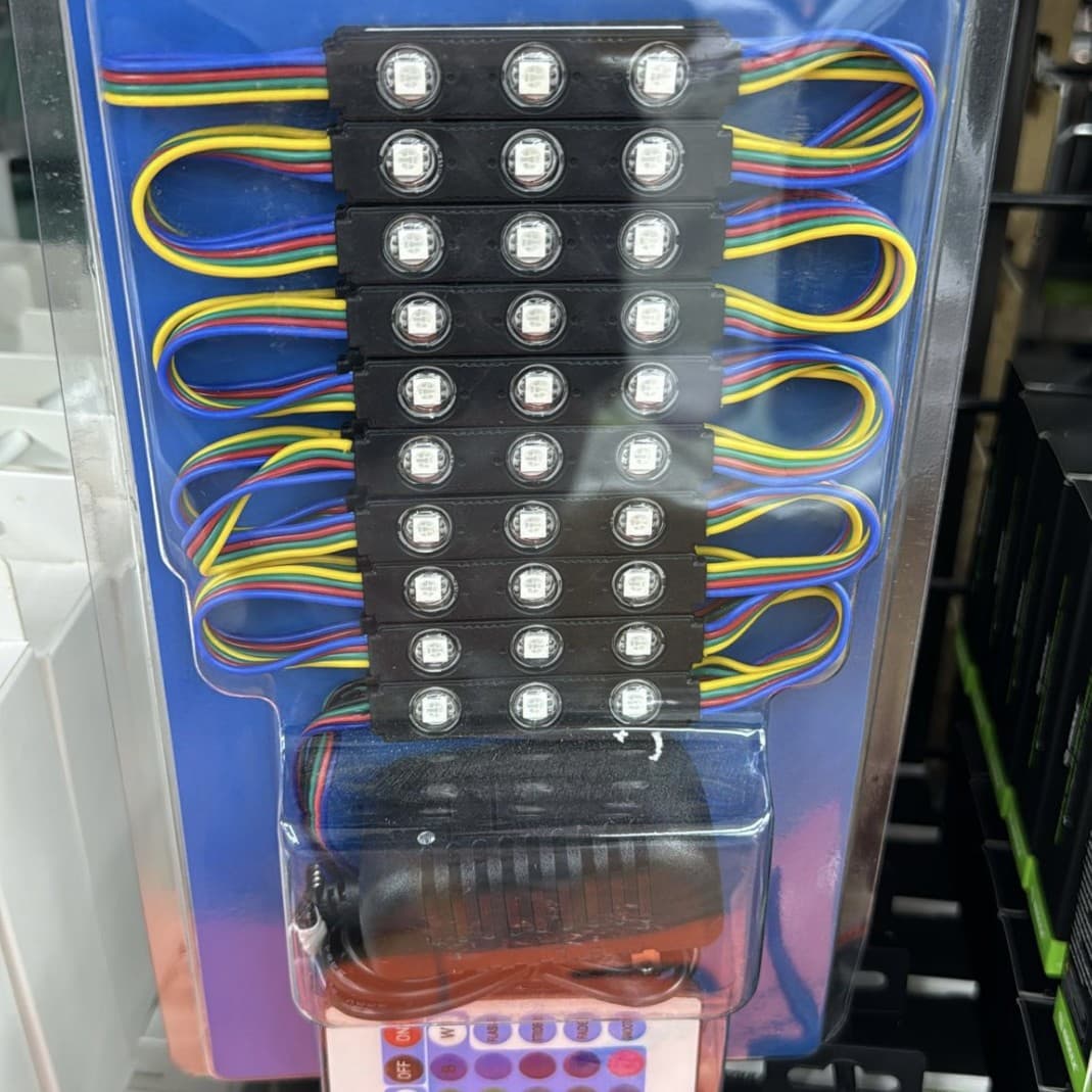 Injection Molded 5050 RGB Waterproof Black Housing Kit LED Backlight Modules for Signage