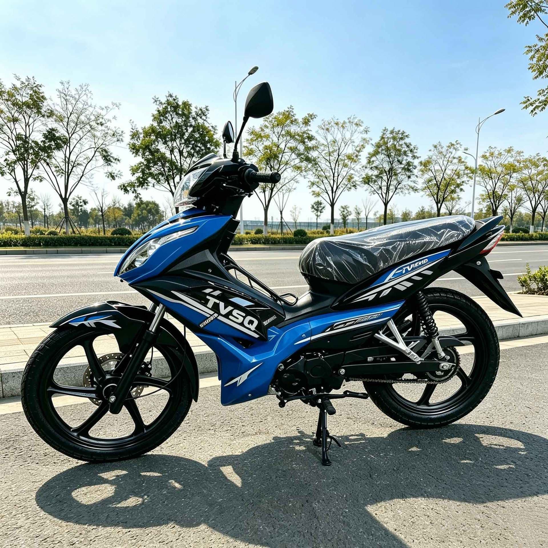New Fuel African Two-Wheeled Curved Beam Motorcycle, Fuel-Efficient, Low Consumption, High Mileage, Commuter Cross-Border for African Road Conditions