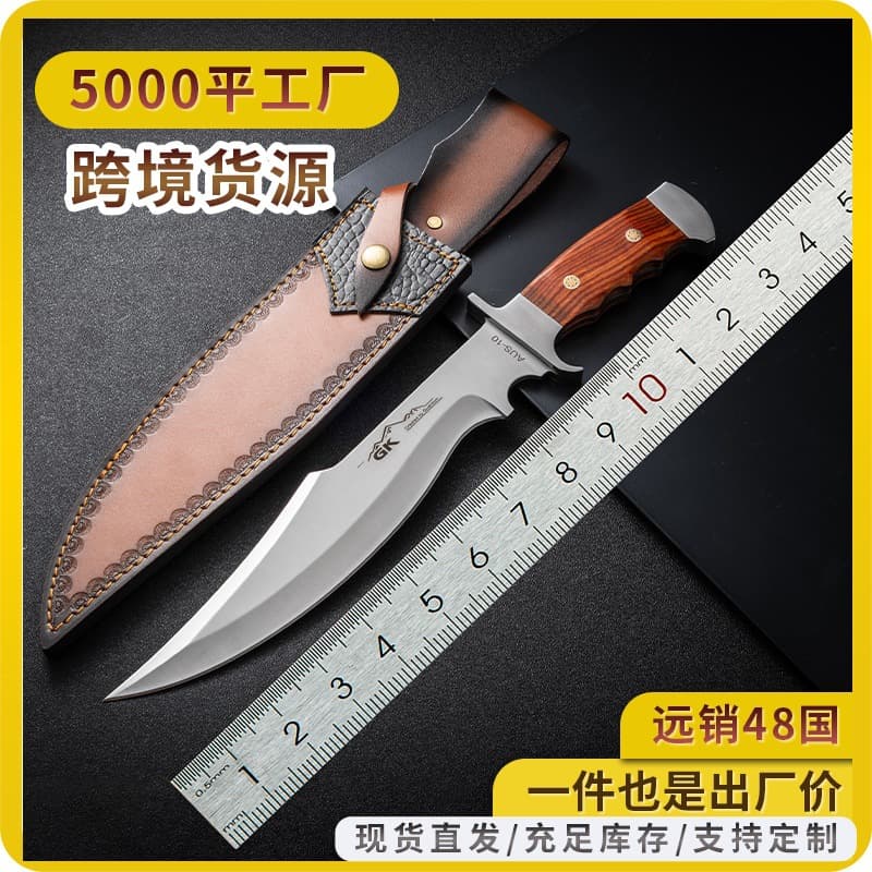 E-commerce hot-selling manufacturer's spot tiger wing keel one-piece sharp and durable outdoor knife camping survival self-defense tactical knife