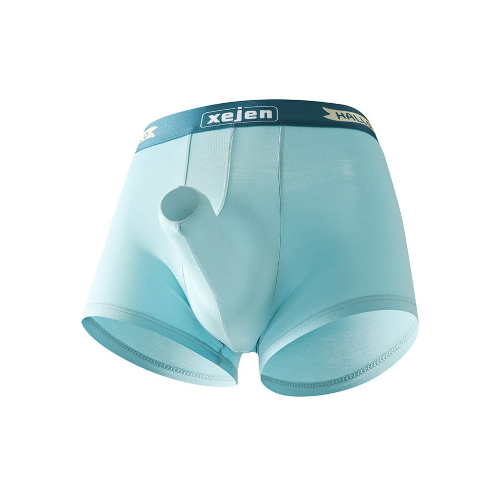 Men's Boxer Briefs Erotic Breathable Sweat-Wicking Boxers High Elasticity Elephant Trunk Butt Lift Sports Antibacterial