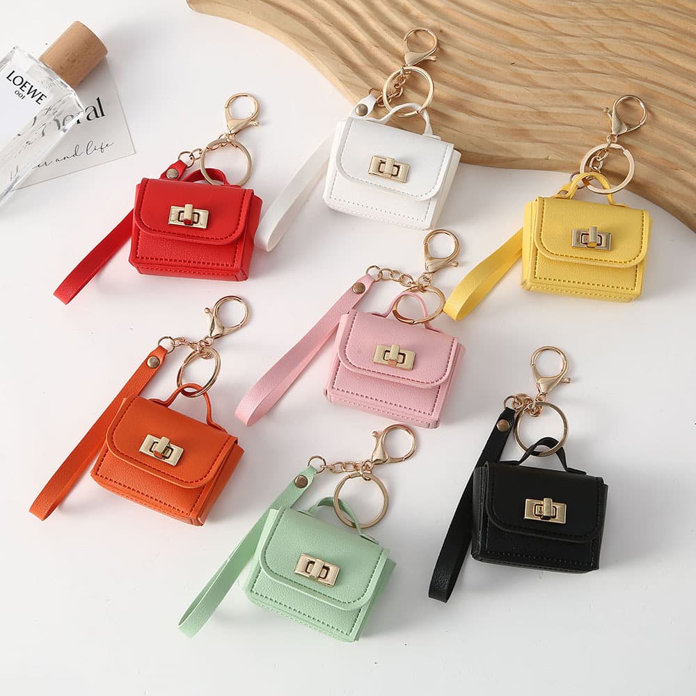 New Solid Color Mini Simple Coin Purse Portable Key Coin Pouch Holiday Gift in Stock Custom Wholesale