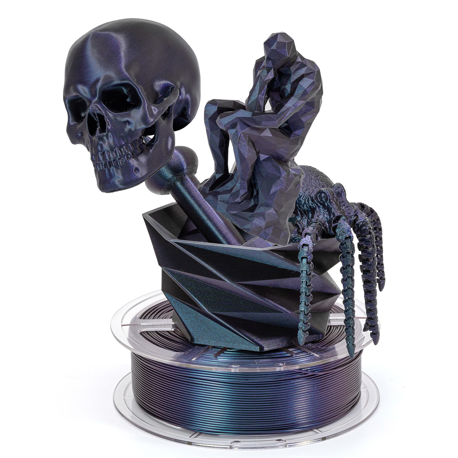 Tuosen 3D Printing Filament PLA Filament Burnt Titanium Chameleon PLA 3D Printer Filament 1KG Cross-Border E-commerce