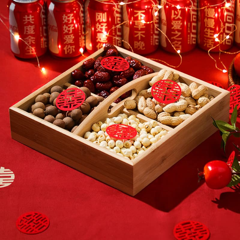 Early Birth of Precious Son Basket, Wedding Room Decoration, Engagement Dried Fruit Set Ornamental Fruit Plate, Wedding Supplies