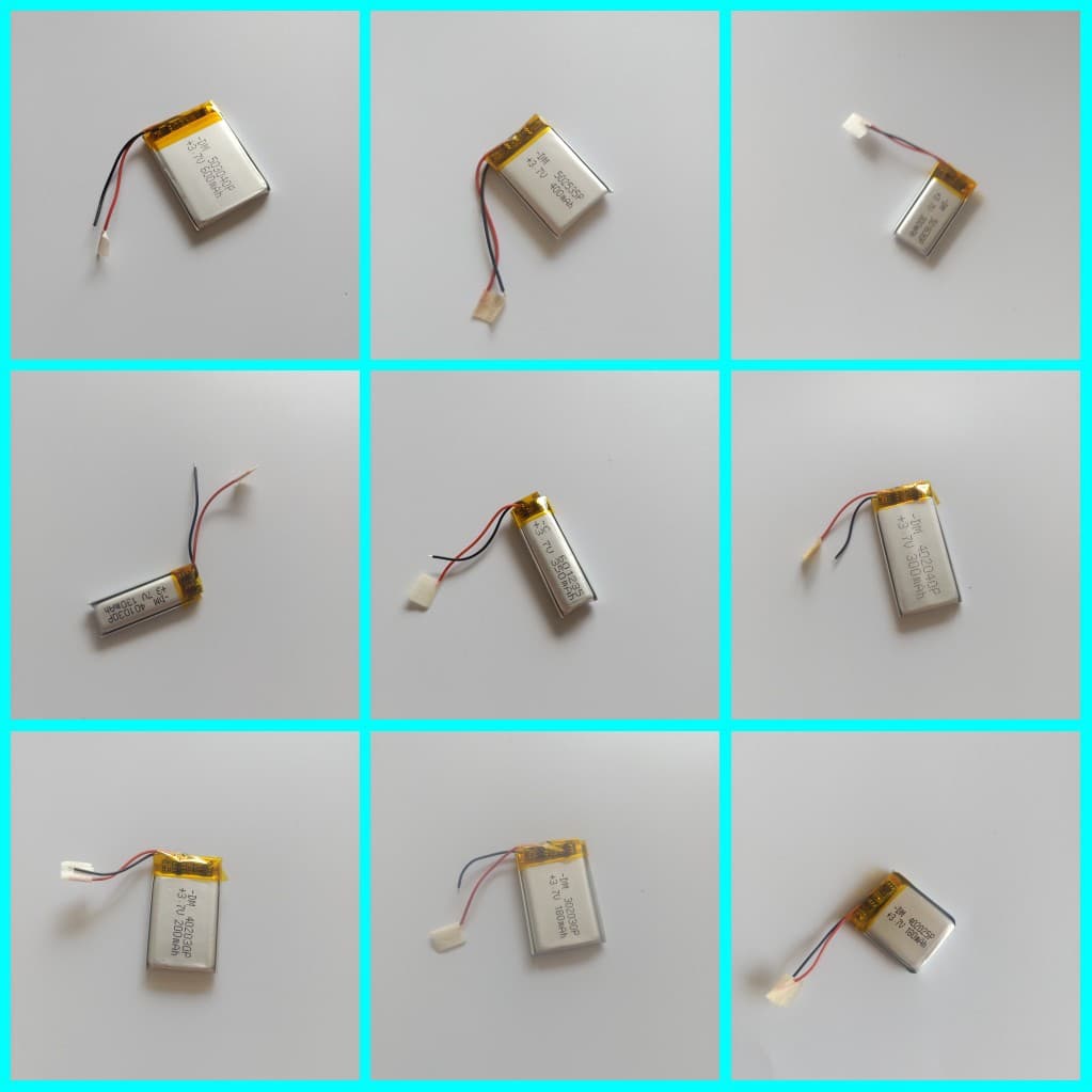 Manufacture various sizes of lithium batteries, 3.7V rechargeable batteries, stock polymer lithium batteries